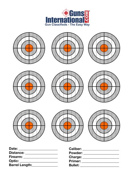 Printable Airgun Targets